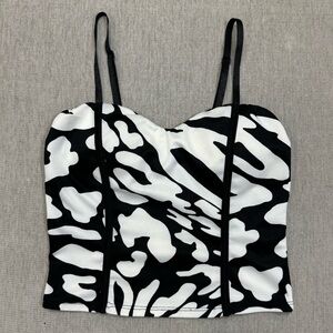 Black & White Print Tank Top